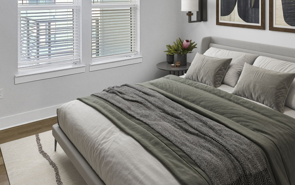 B3 - 2 bedroom floorplan layout with 2 bathrooms and 1084 - 1100 square feet (Floor 4)