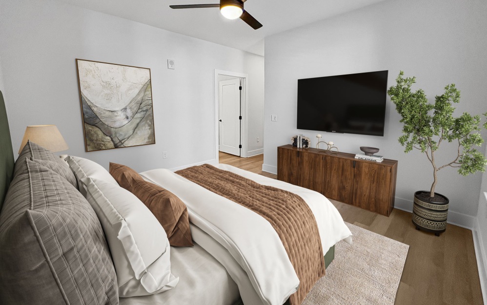 B2 - 2 bedroom floorplan layout with 2 bathrooms and 1071 square feet (Floor 4)