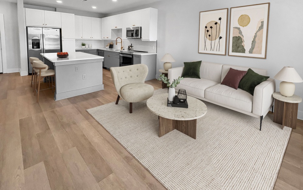 B2 - 2 bedroom floorplan layout with 2 bathrooms and 1071 square feet (Floor 2)