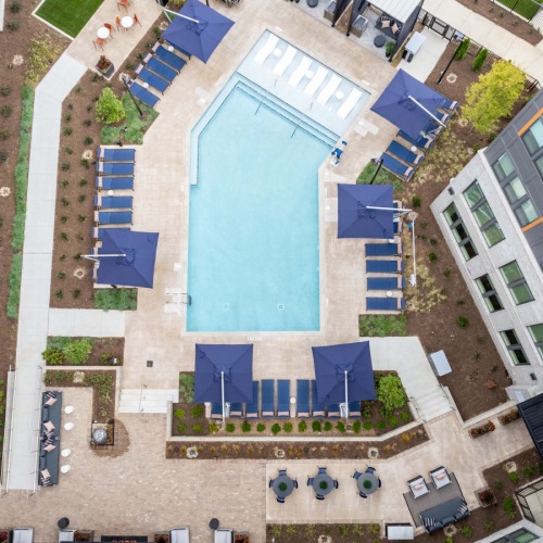 Pool Drone Shot Pool Drone Shot